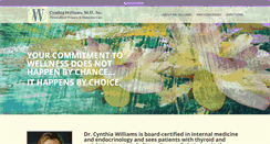 Desktop Screenshot of drcynthiawilliams.com