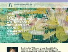 Tablet Screenshot of drcynthiawilliams.com